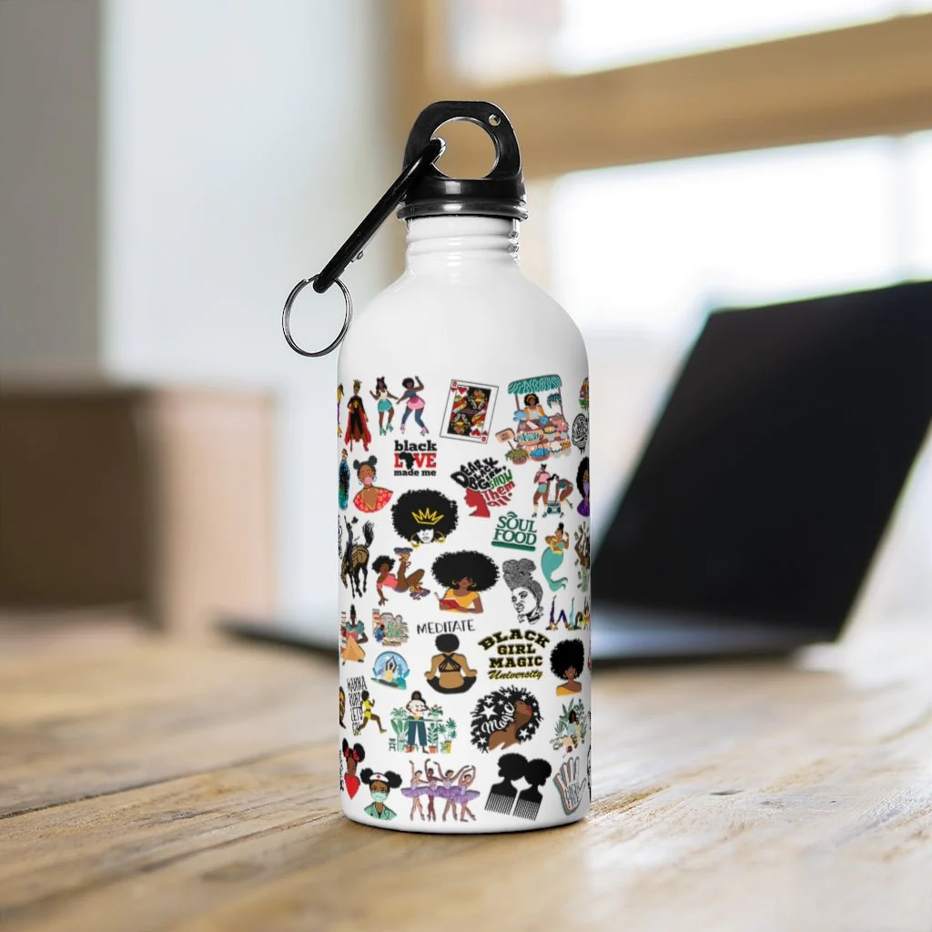 Cultural Kaleidoscope: Multicultural Water Bottle Stickers for Global Inspiration插图1