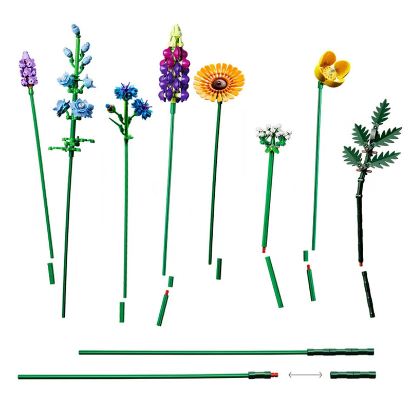 What materials are used to create the lego botanical collection?插图