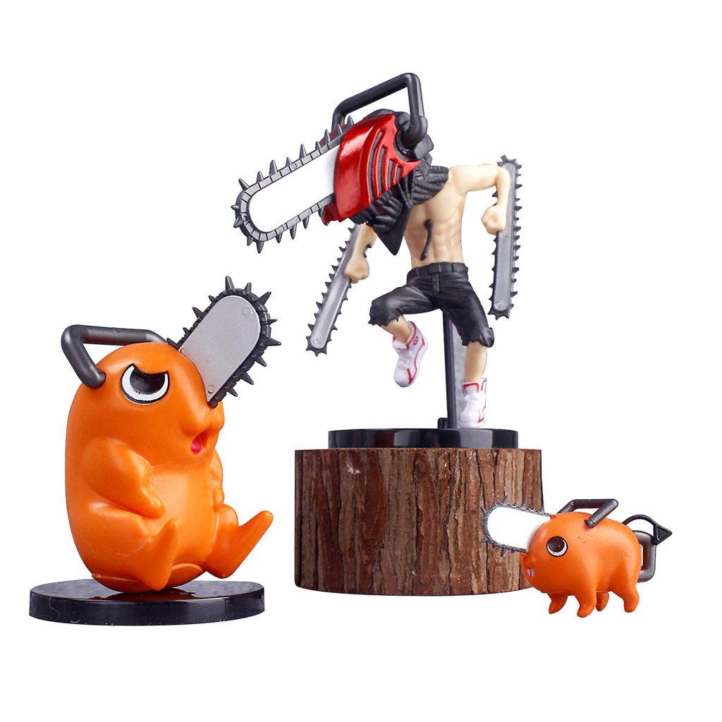 Stand Out on Your Shelf: Chainsaw Man Figure with Eye-Catching Colors插图
