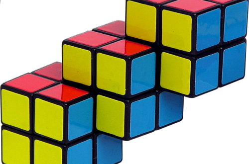 three rubik's cube 2x2