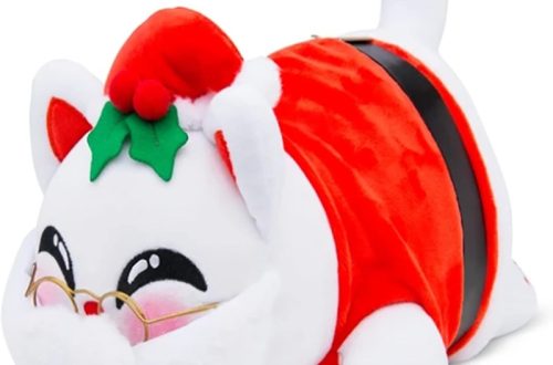 Holiday cat plush toys