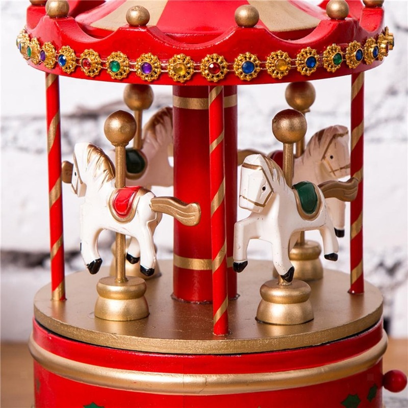 Vintage carousel music box