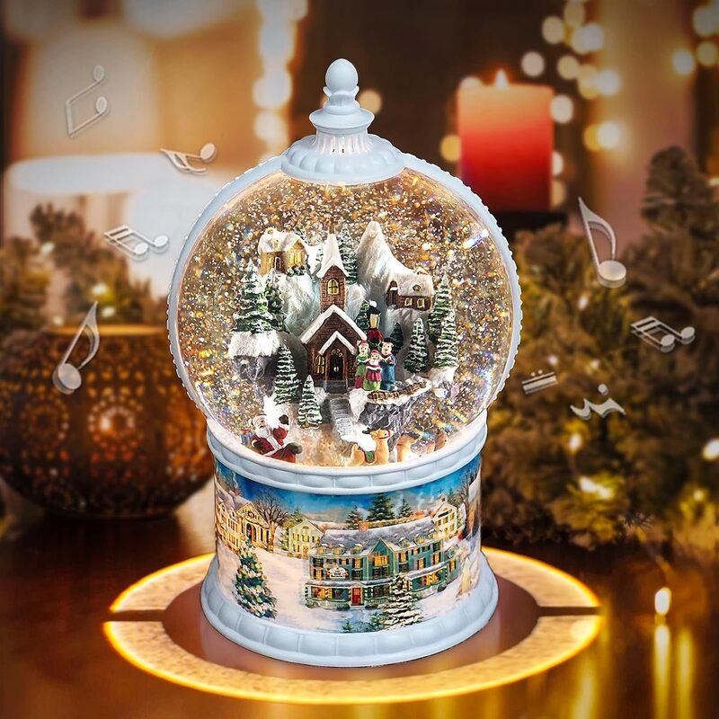 Snow globe music box