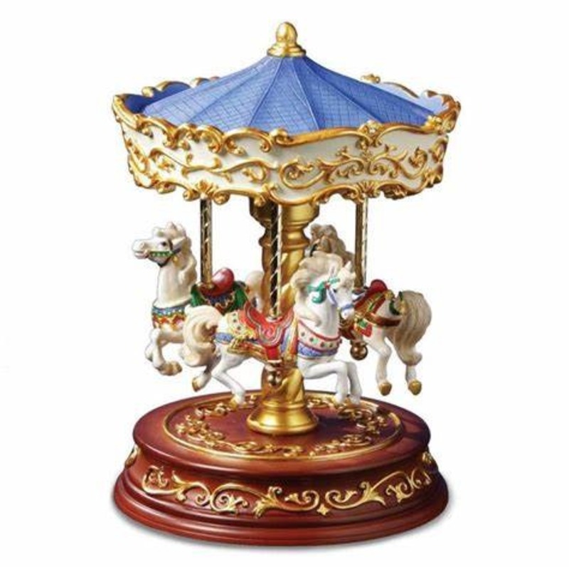 Vintage carousel music box