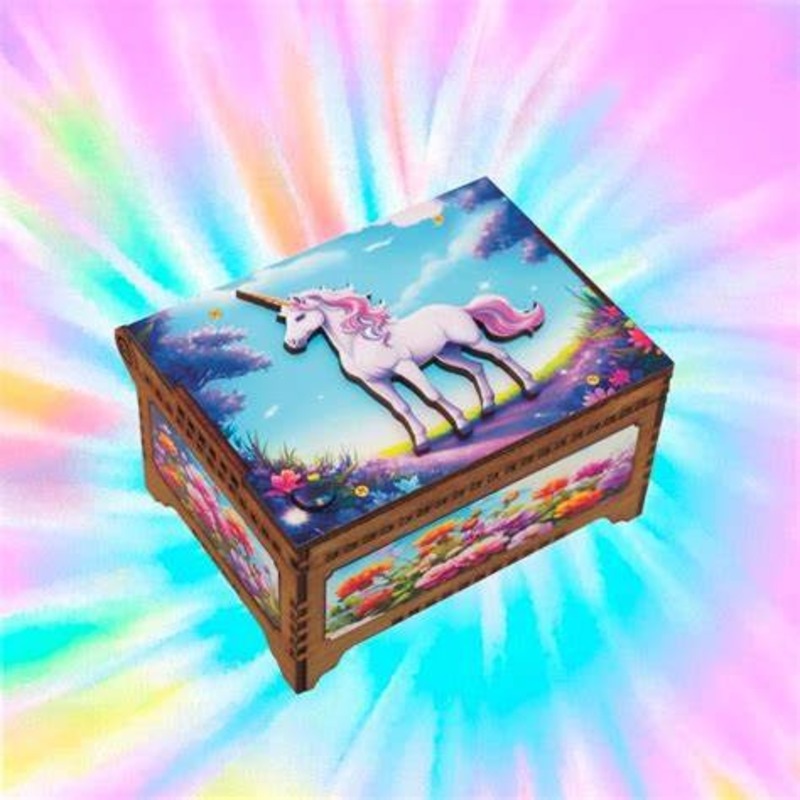 Unicorn music box