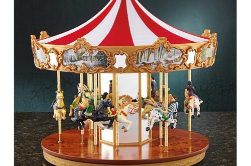 Vintage carousel music box