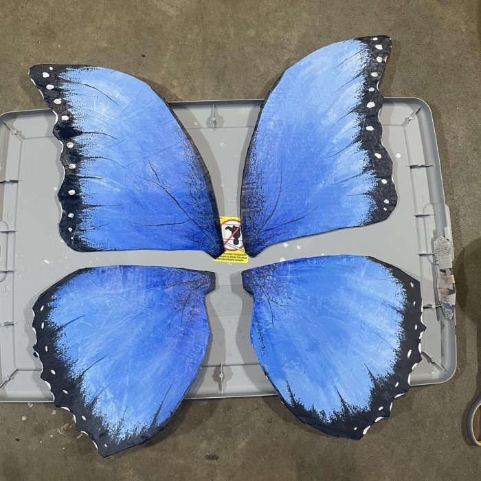 butterfly paper mache