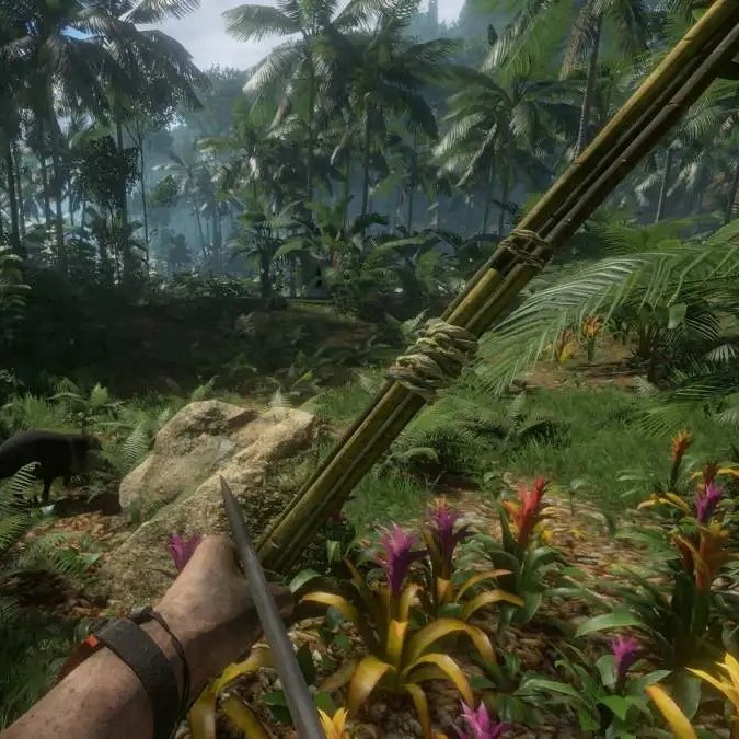 green hell fishing rod